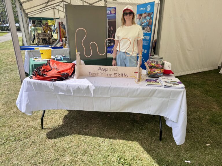 Stand at community festival